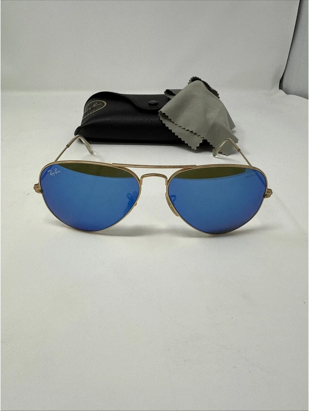 Rayban Aviator Large Metal Blue Sunglasses